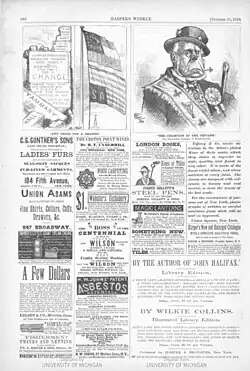 1876 Political cartoons by Thomas Nast; at left depicting that a vote for Samual Tilden was a vote for both the corrupt Northern Democrats Tammy Hall and the unreconstructed Southern Democrats; at a right satiric cartoon showing Boston Branium Charles Frances Adams Sr as a Massachusetts Governor candidate of the Democratic Irish of Boston