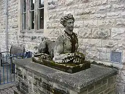 Statue of Sphinx, 70m west of Thoresby Hall