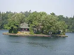 A house on one of the islands in the region