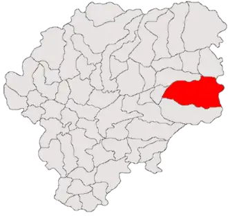 Location in Bistrița-Năsăud County