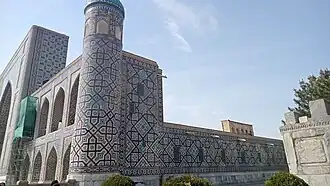 Banna'i decoration on the side of the Madrasa