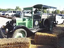 A 1927 Chevrolet truck once used in the historic Tolmachoff Farm