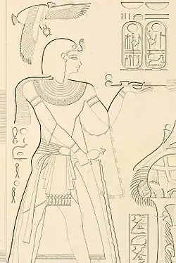 Ramesses VII from tomb KV1, drawn by Karl Richard Lepsius