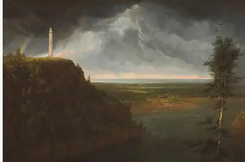 Tomb of General Brock, Queenstown Heights by Thomas Cole