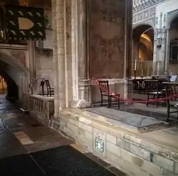 tomb in Norwich Cathedral