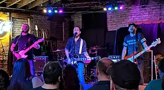 Punchline performing on tour with Less Than Jake at Top Cats in the Clifton neighborhood of Cincinnati, Ohio, April 2019