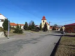 Centre of Vícenice u Náměště nad Oslavou