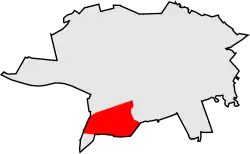 Location of Podgórz within Toruń