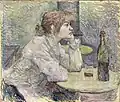 The Hangover, a painting by Henri de Toulouse-Lautrec featuring Suzanne Valadon, completed in the late 1880s
