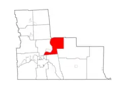 Location within Broome County