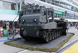 Aardvark demining vehicle