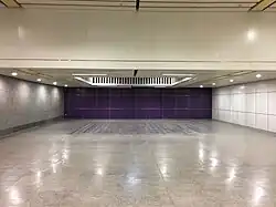 Transfer hall at Sam Yot station. It was built in preparation of the Purple Line southern extension.