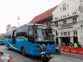 Hino RK8 JSKA-NHU R260, with Discovery body made by Laksana coachmaker (transferred from Perum PPD), unoperational