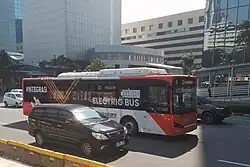 Skywell NJL6129BEV low-deck electric bus, serving corridor 4C