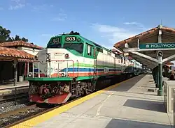 M-K F40PHL-2 locomotive in Hollywood