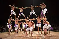 Tribal men group from the Chhattisgarh state of India performs a dance in which they sing and dance with different formations. They try to create a closed dome formation and dance simultaneously, this dance is one of the award-winning and high octane level performance on the stage.