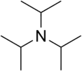 Skeletal formula of triisopropylamine