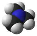 Spacefill model of trimethylamine
