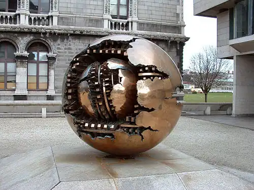Sphere Within Sphere in Trinity College, Dublin