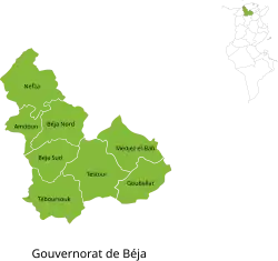 Subdivisions of Béja Governorate