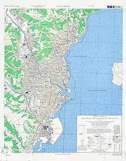 Map of Kagoshima Transport Network in 1945