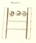 Tzompantli in Codex Vaticanus 3778, a facsimile of the Codex Ríos