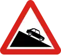 Steep descent