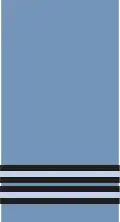 An RAF flight lieutenant's sleeve/shoulder insignia