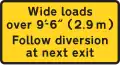 Restrictions apply. No vehicles over width shown
