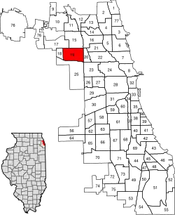 Location within the city of Chicago