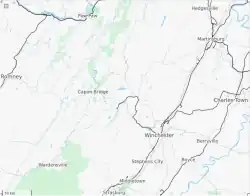 Camp Rock Enon is located in USA Virginia West Virginia border