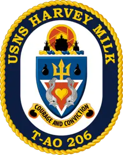 USNS Harvey Milk (T-AO-206) Coat of Arms