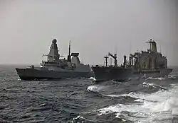 Joshua Humphreys replenishes Royal Navy destroyer HMS&nbsp;Daring in 2012