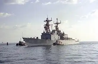 USS Moosbrugger in Port Everglades on 2 March 1992