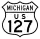 Business US Highway 127 marker