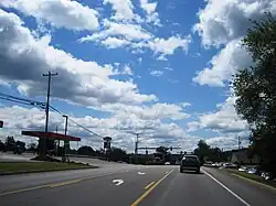 US 322 eastbound in Bigler