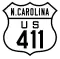 U.S. Highway 411 marker