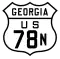 U.S. Highway 78N marker