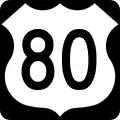 US&nbsp;70 route marker