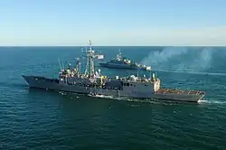 With USS&nbsp;Klakring during Southern Seas 2010