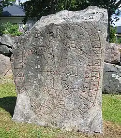 This stone is one of the Jarlabanke Runestones.