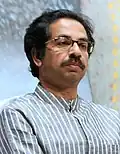 Uddhav Thackeray at 70th Master Dinanath Mangeshkar Awards cropped.jpg