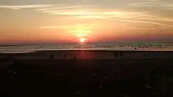 Sunset over Umargam Beach