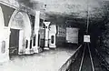Underground platform in the 1920s