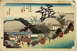 Utagawa Hiroshige (1797-1885), Hashirii Teahouse