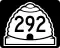 State Route 292 marker