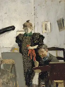 Vallotton at the Natansons (1897) by Édouard Vuillard