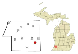 Location of Lawton, Michigan