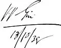 Varahagiri Venkata Giri's Signature in English.