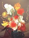 Vase of Flowers, 1971, (100*81&nbsp;cm, Acrylic on canvas)